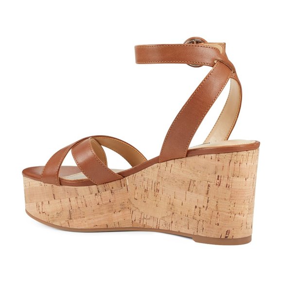 Nine West Janessa Ankle Strap Wedges - Picture 3 of 6